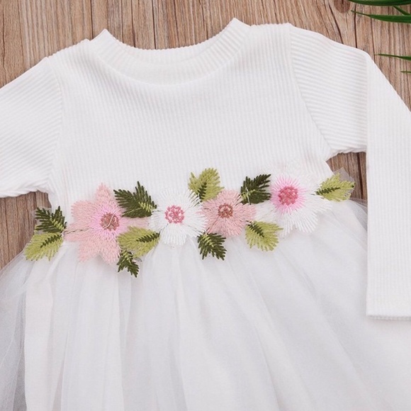 Eliana White Floral Tutu Dress - Picture 4 of 5